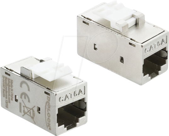 4043619909896 - DELOCK 90989 - Keystone Modul Kupplung RJ45 Buchse zu RJ45 Buchse Cat6a