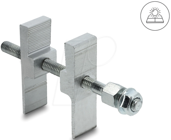 DELOCK 90997 - Klammer für Tierabwehr Barriere, Aluminium