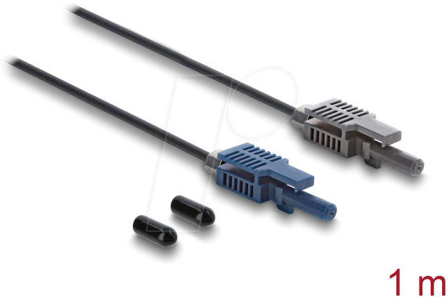 DELOCK 90998 - LWL POF Kunststoff Kabel, HFBR 4503-4513Z, Simplex, 1 m