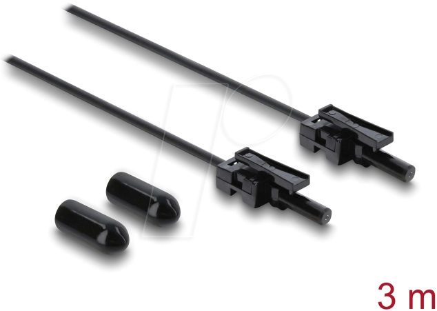 DELOCK 91039 - LWL POF Kunststoff Kabel, HFBR 4532-4532Z, Simplex, 3 m
