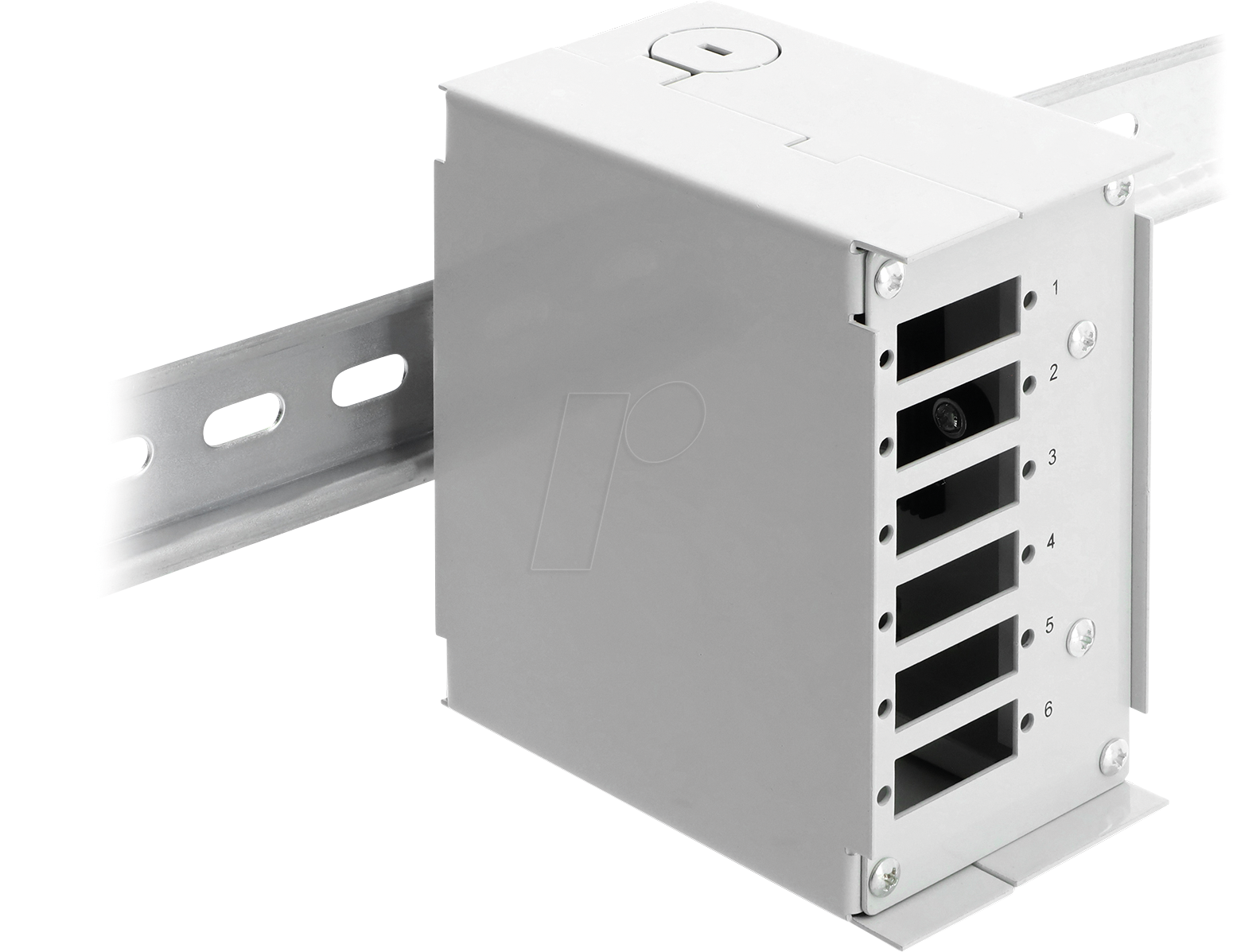 4043619910656 - DELOCK 91065 - LWL Patchfeld 6-Port SC Duplex LC Quad grau