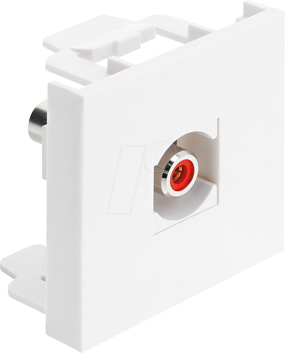 Image of DELOCK 91815 - Easy 45 Modul Cinch Buchse zu Cinch Buchse rot / weiß
