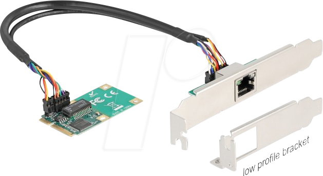 4043619952687 - DELOCK 95268 - Netzwerkkarte MiniPCIe I O Gigabit Ethernet 1x RJ45 4043619952687 - DELOCK 95268 - Netzwerkkarte MiniPCIe I O Gigabit Ethernet 1x RJ45