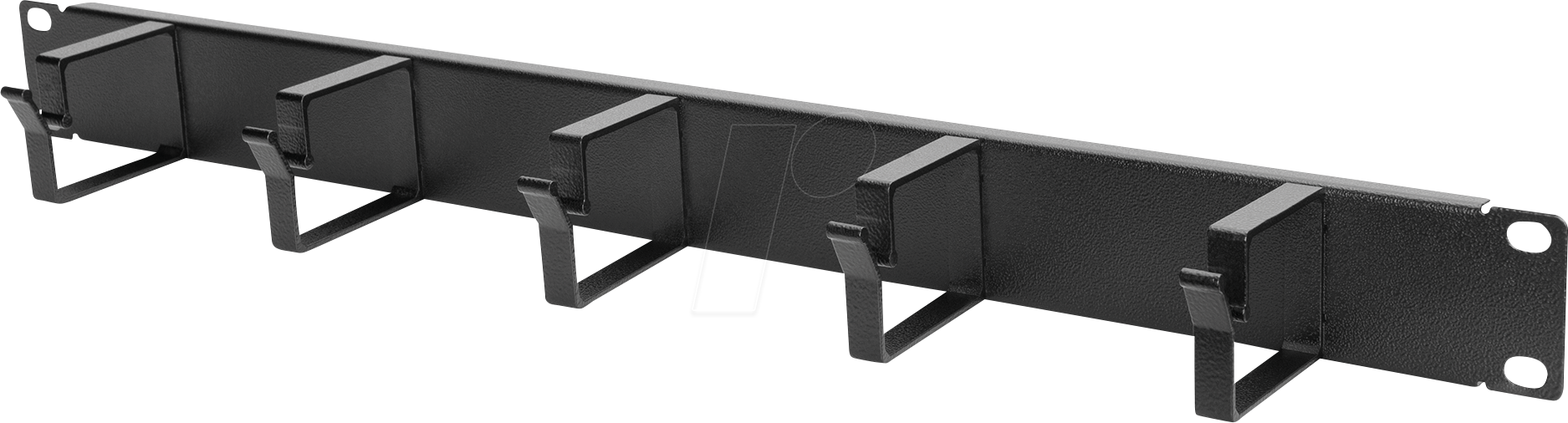 DIGITUS DN-97602 - 19'' Kabelmanagement Rangierpanel, 5 Bügel, 1 HE, schwarz