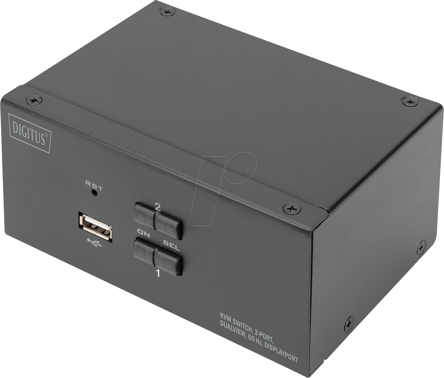 Image of DIGITUS DS-12862 - KVM-Switch, 2 Port, DisplayPort, Dual Display
