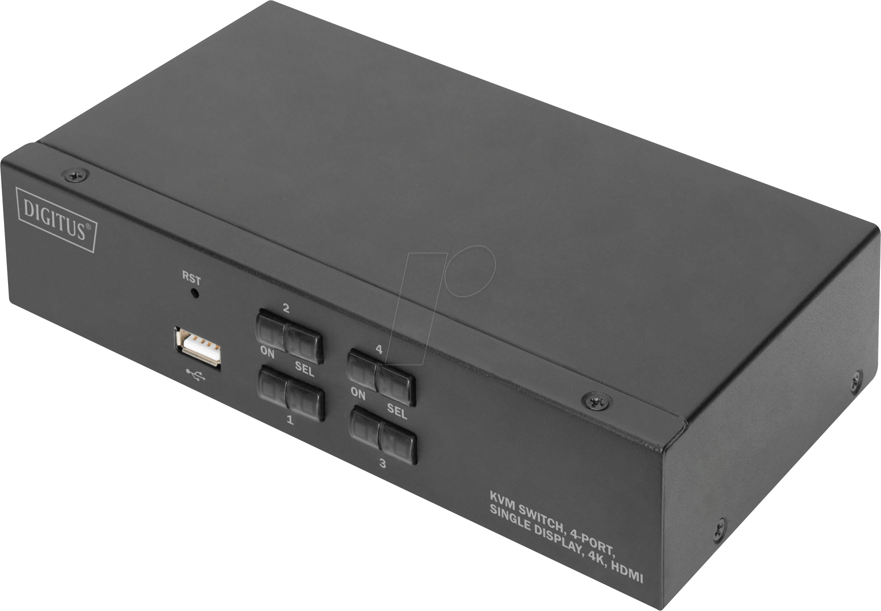 DIGITUS DS-12880 - KVM-Switch, 4-Port, HDMI