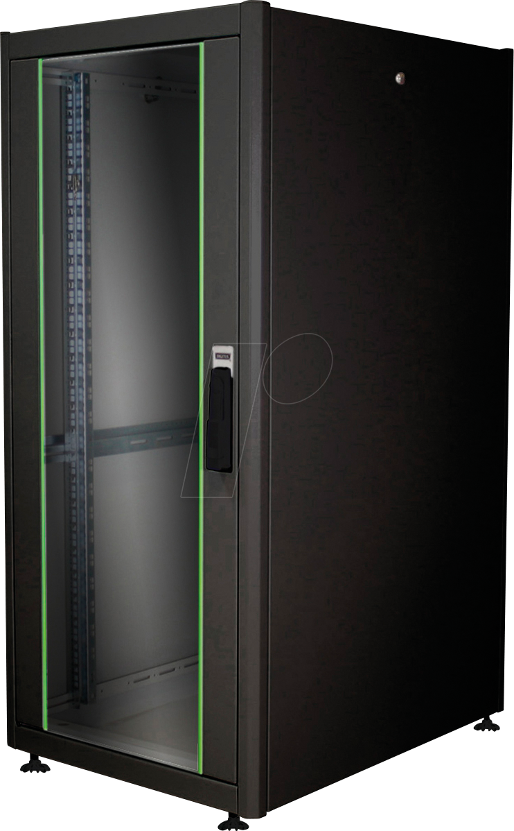 DIGI 1926U68DB - 19'' Netzwerkschrank, 26HE, 800 mm Tiefe, schwarz