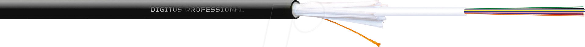 4016032505235 - DIGI DK39121U100 - LWL Außenkabel OS2 Singlemode 9 125µ schwarz 100 m