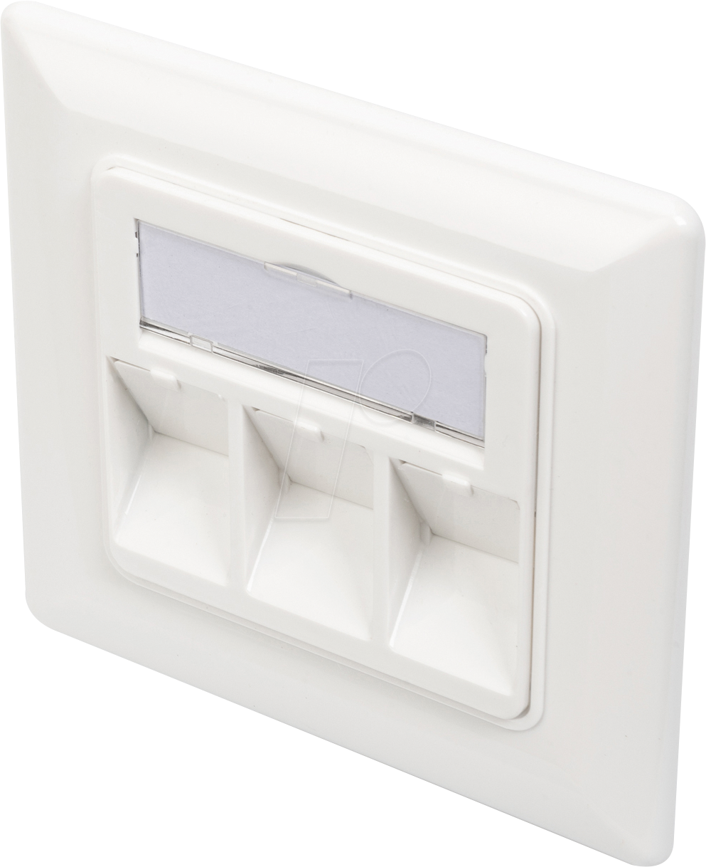 Image of DIGI DN-93821 - Leerdose mit Frontplatte für 3x Keystone Module