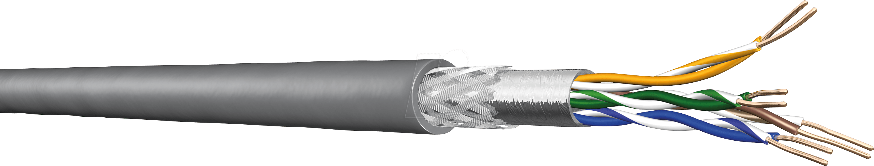 4X2 AWG24-100D: Cat.5e Verlegekabel SF - UTP 100m Ring bei reichelt ...
