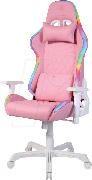 7333048062932 - Gaming Pink Line PCH90 Gaming Chair with full RGB Lightning - Pink