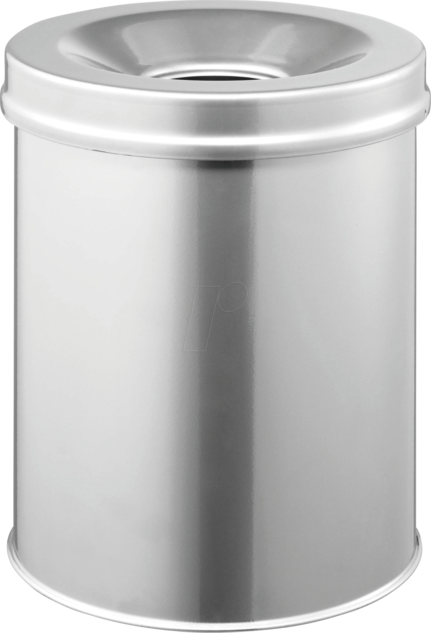 Durable Papierkorb Safe 330523, mit Flammlöschkopf, 15 Liter, rund, silber 4005546988467 Durable