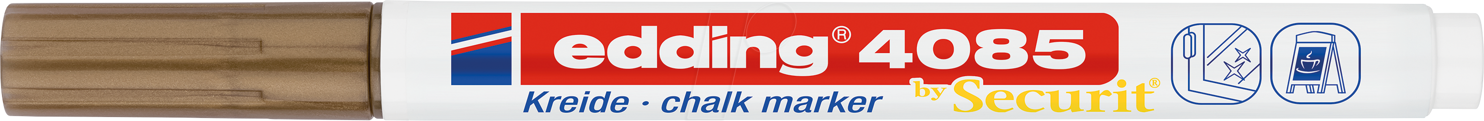 Edding Windowmarker Kreidemarker, 4085-055, kupfer, 1-2mm, Rundspitze 4057305036452 Edding