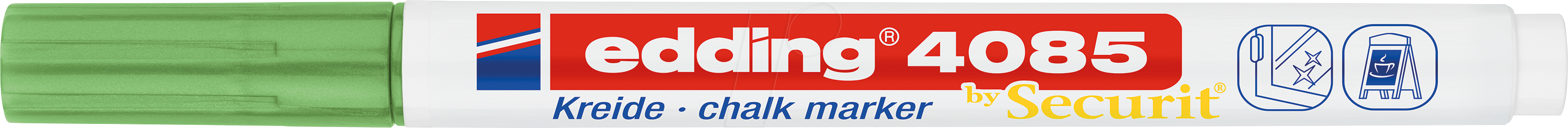 Edding Windowmarker Kreidemarker, 4085-074, grünmetallic, 1-2mm, Rundspitze 4057305036667 Edding