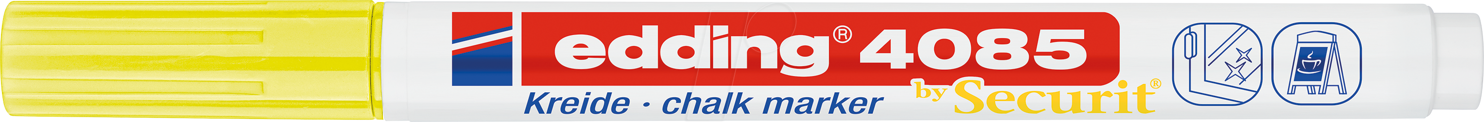 EDDING 4085NGE - Kreidemarker, 1 mm - 2 mm, neongelb