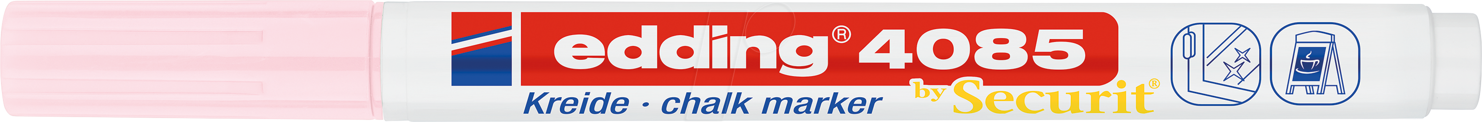 Edding Windowmarker Kreidemarker, 4085-138, pastellpink, 1-2mm, Rundspitze 4057305036810 Edding