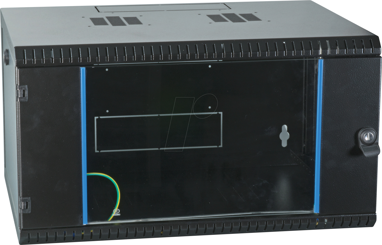 4049759212865 - 19 Wandgehäuse 6HE fest -- 1-teilig RAL9005 Tiefe 450 mm