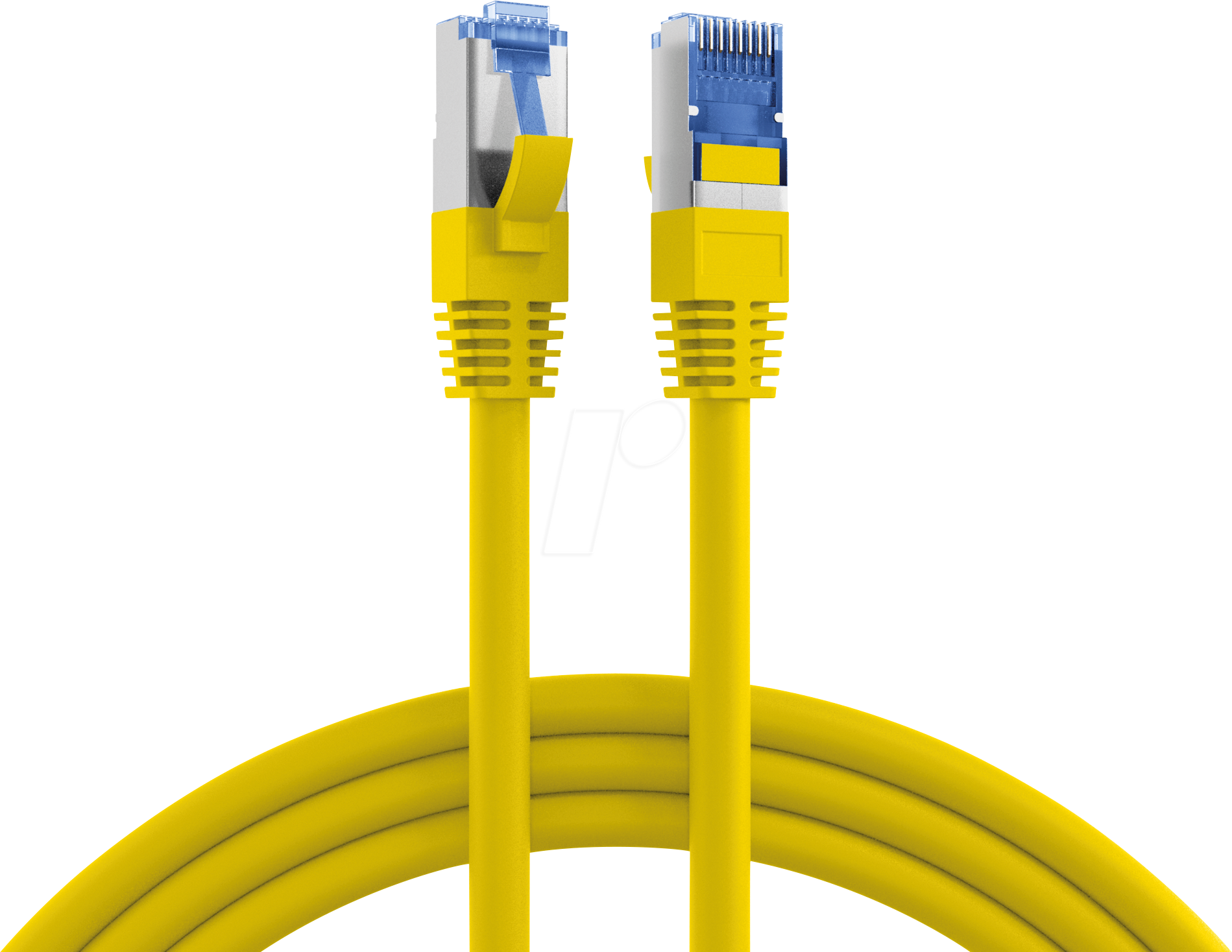 4049759186982 - RJ45 Patchkabel Cat6A S FTP TPE -- Cat7 Rohkabel superflex gelb 015m