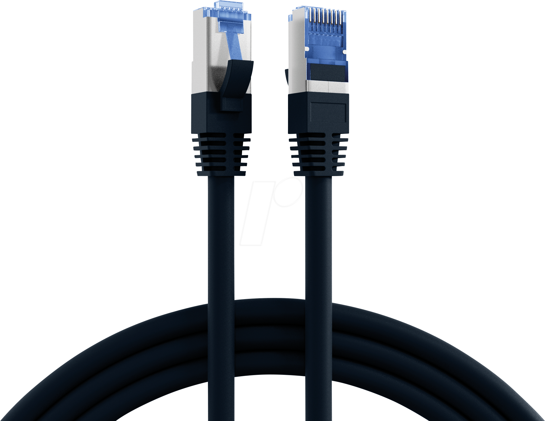 4049759187552 - RJ45 Patchkabel Cat6A S FTP TPE -- Cat7 Rohkabel superflex schwarz 025m