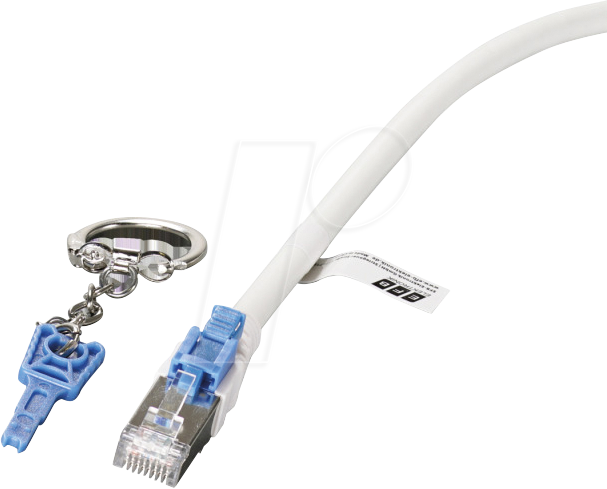 4049759180317 - EFB K5539WS5 - Patchkabel Cat6a S FTP 5 m weiss abschließbar