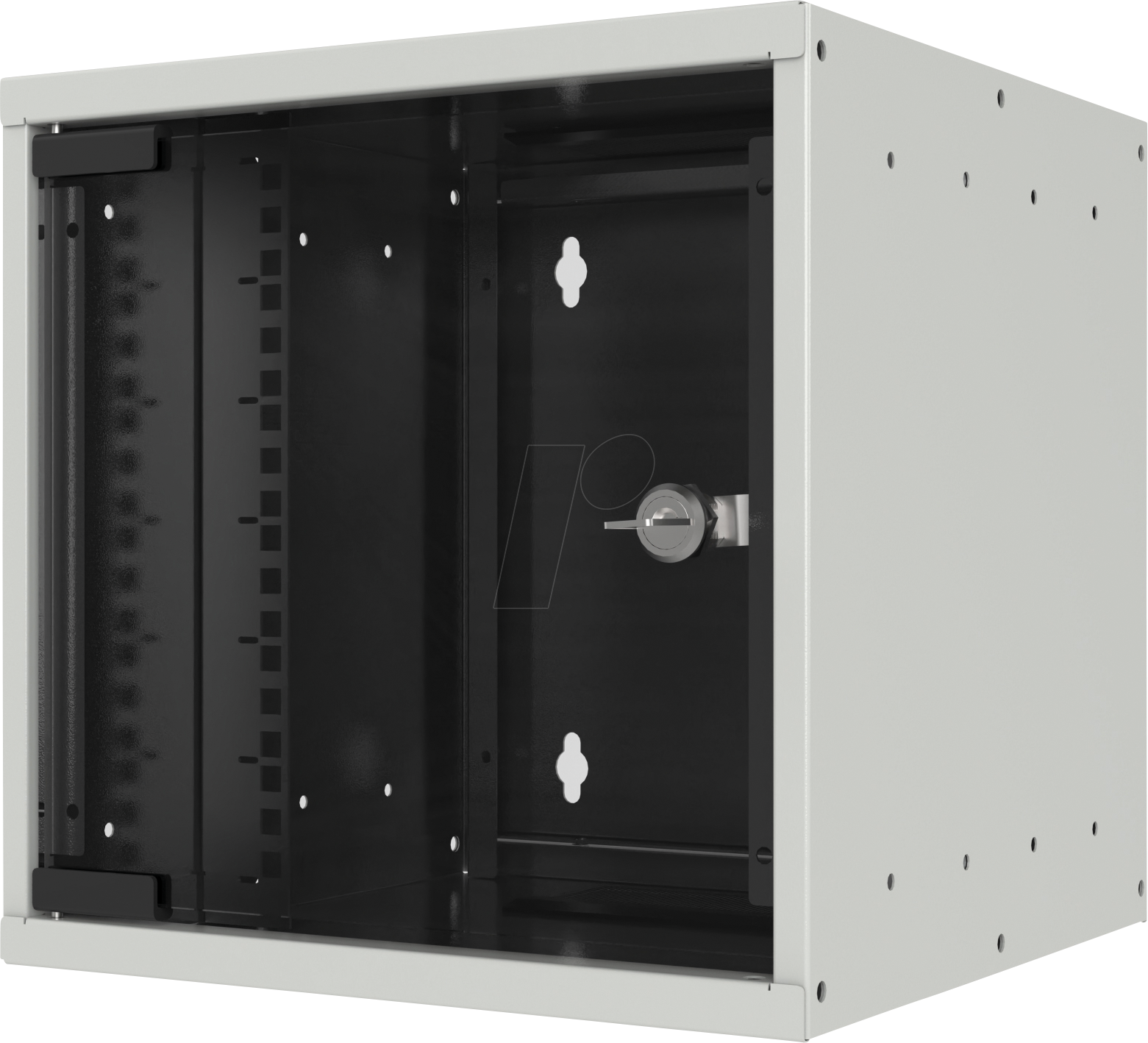 4049759312978 - 10? 6 HE Wandgehäuse Tiefe 300 mm -- 1-teilig vormontiert RAL7035