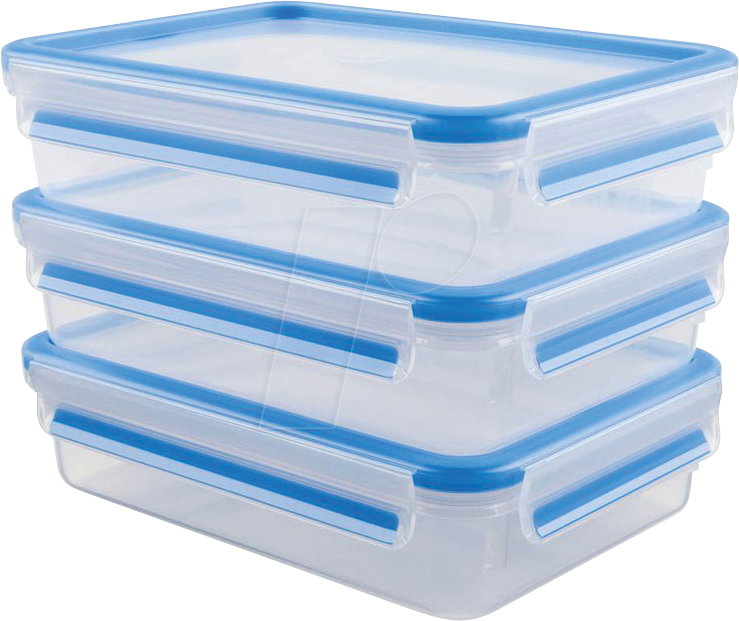4009049404301 - Frischhaltedose Clip & Close Lebensmittelaufbewahrungsbehälter Gr B H L 23 cm x 55 cm x 165 cm blau (transparent blau) Frischhaltedosen Lebensmittelaufbewahrungsbehälter 12 Liter