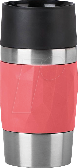 EMSA N2160400 - emsa Isolierbecher Travel Mug Compact rot 0,3 l