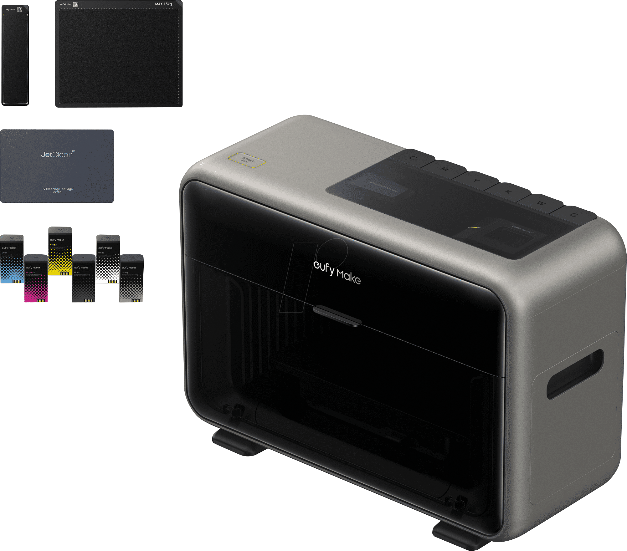 EUFY E1 B1 BASIC - UV-Drucker, eufyMake E1 Starter Bundle