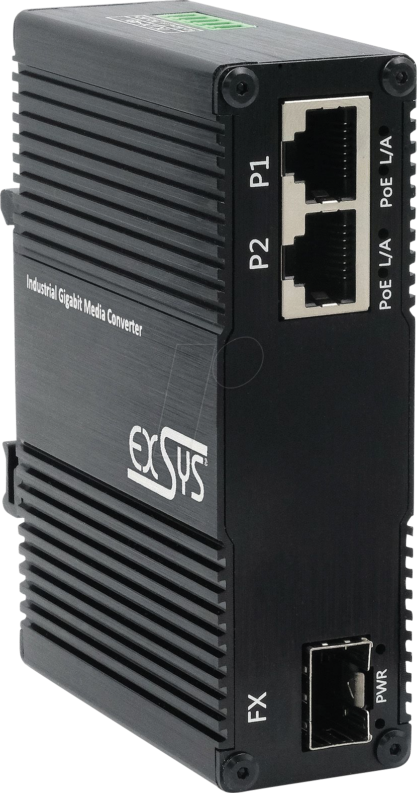 EXSYS EX-60344 - Medienkonverter, 1000Base-T, PoE++
