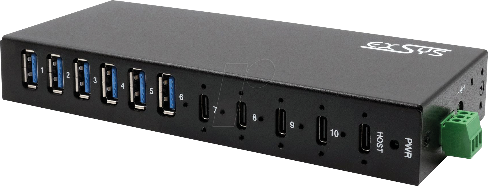 4718359122903 - 12290HMS - USB 32 Gen 2x1 10 Port Hub 4x USB-C 6x USB-A