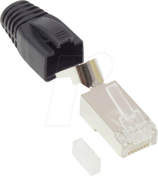 4014619171156 - GC N0093 - RJ-45 Stecker Cat6A 1er Set schwarz