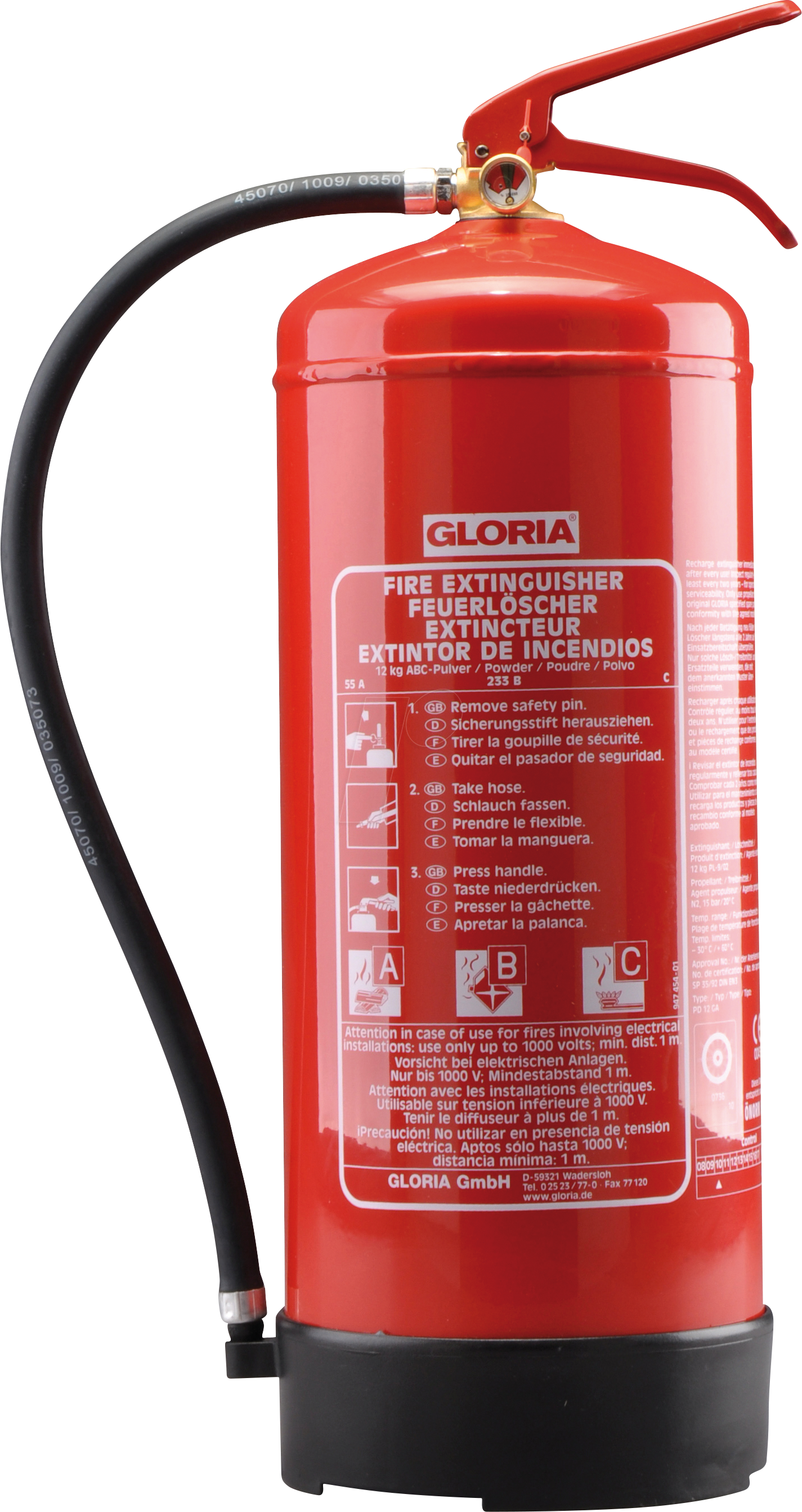 GLORIA PD6GA: Feuerlöscher, Pulver bei reichelt elektronik