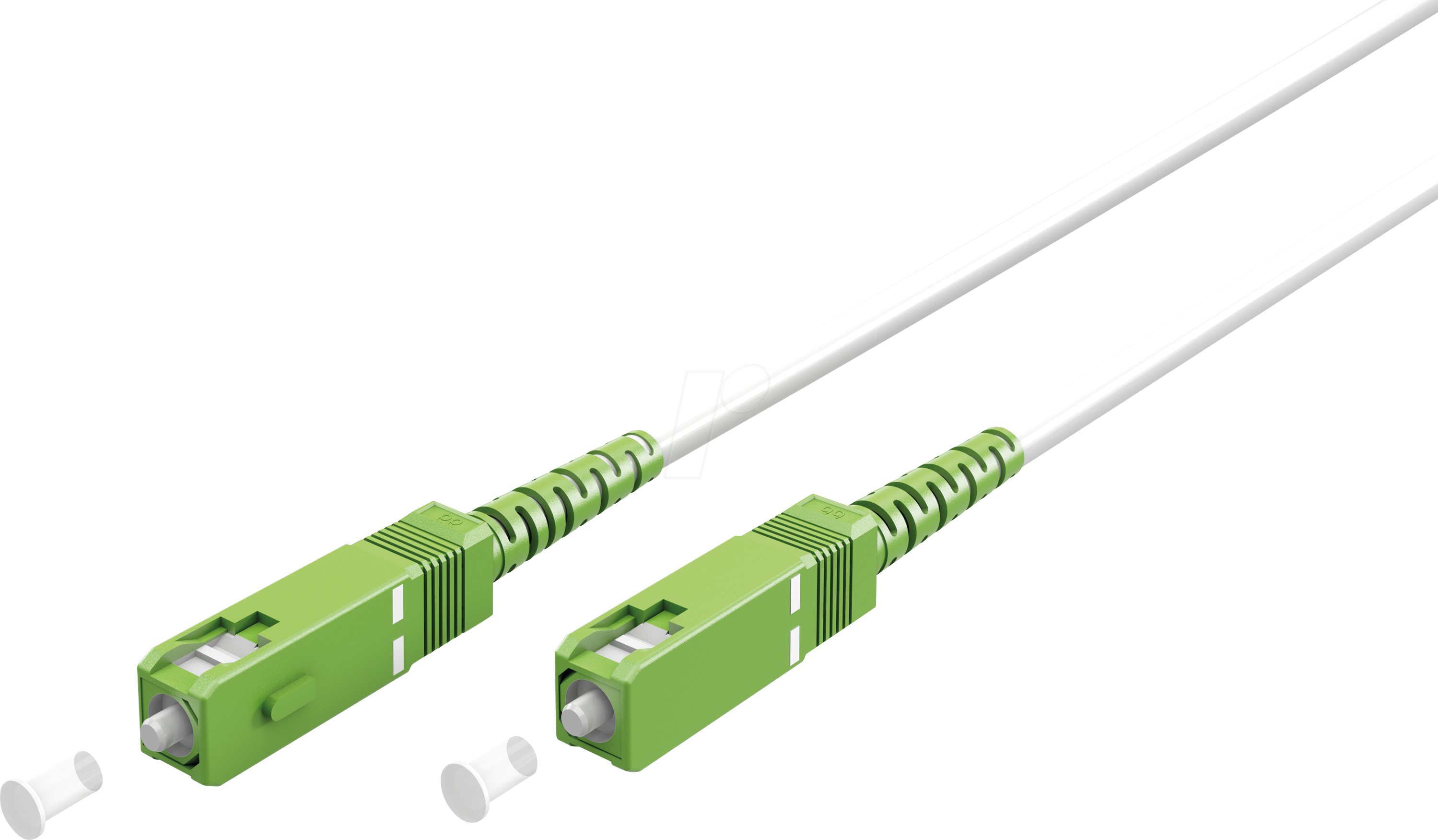4040849595950 - GOOBAY 59595 - Simplex LWL Patchkabel SC-APC (8°)SC-APC (8°)weiß 20 m