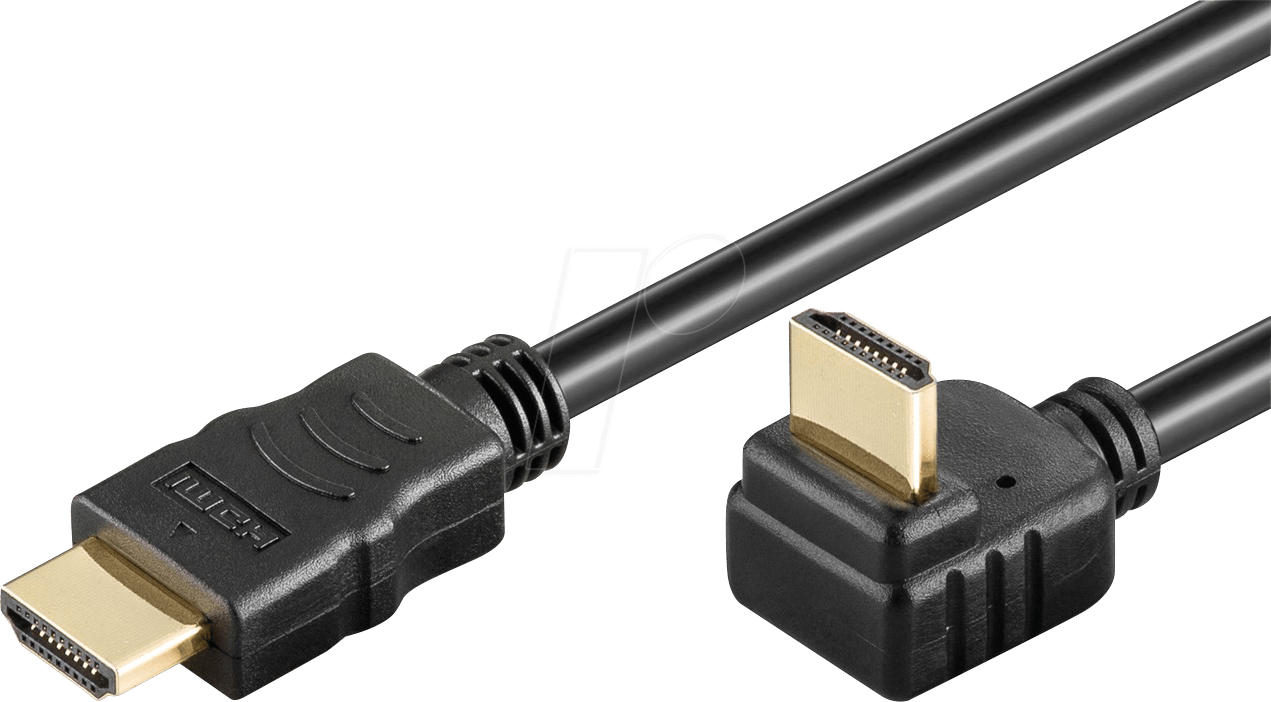 GOOBAY 61263 - HDMI Kabel Stecker/Stecker, 270°, 4K 60 Hz, 0,5 m