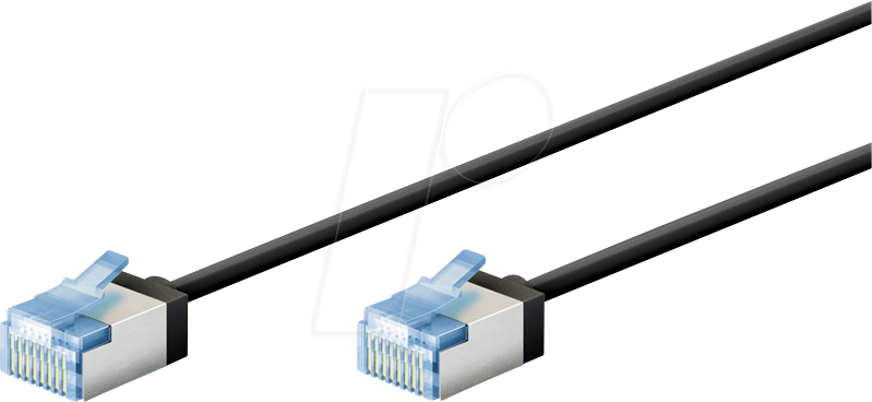 4040849743177 - CAT6a Patchkabel 74317 05m schwarz u ftp slim Ultraflex - Goobay