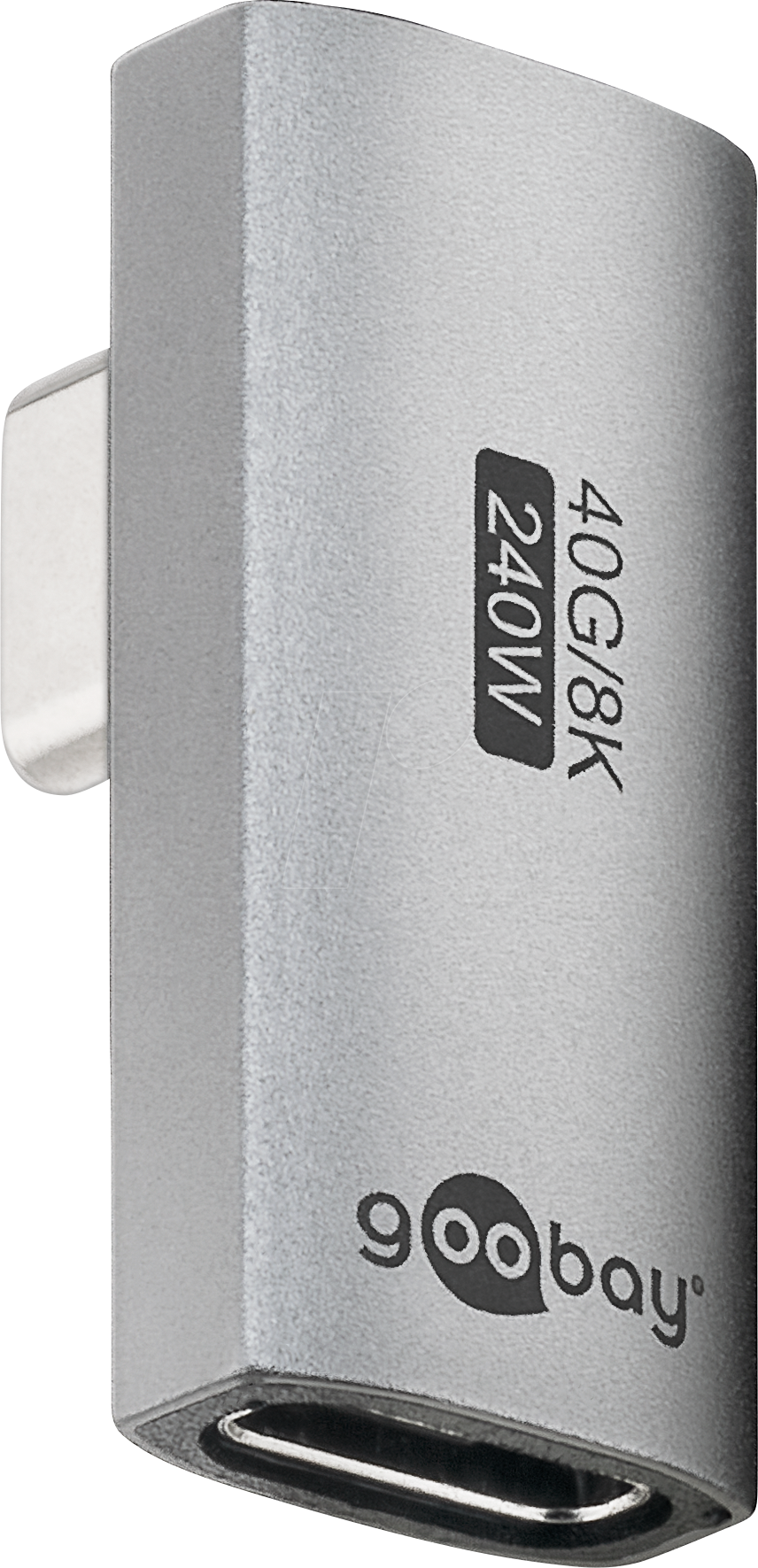 Image of GOOBAY 74443 - USB 4.0 Adapter, C Stecker auf Buchse, L-Form