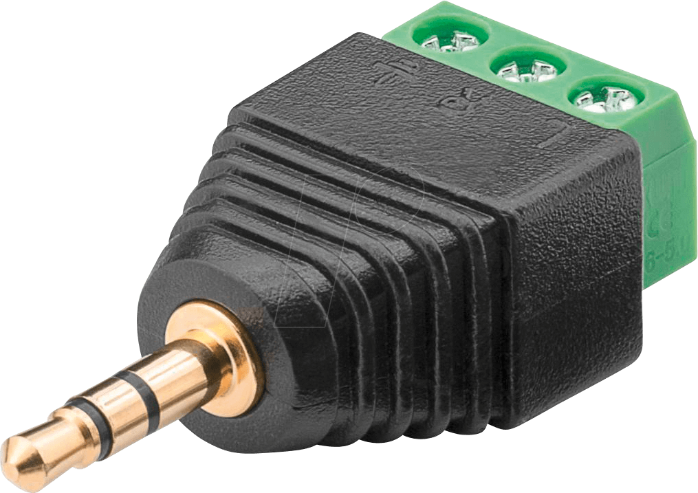 GOOBAY Terminal Block 3-pin > 3.5 mm male (3-pin, stereo) | RJ45 plugs ...