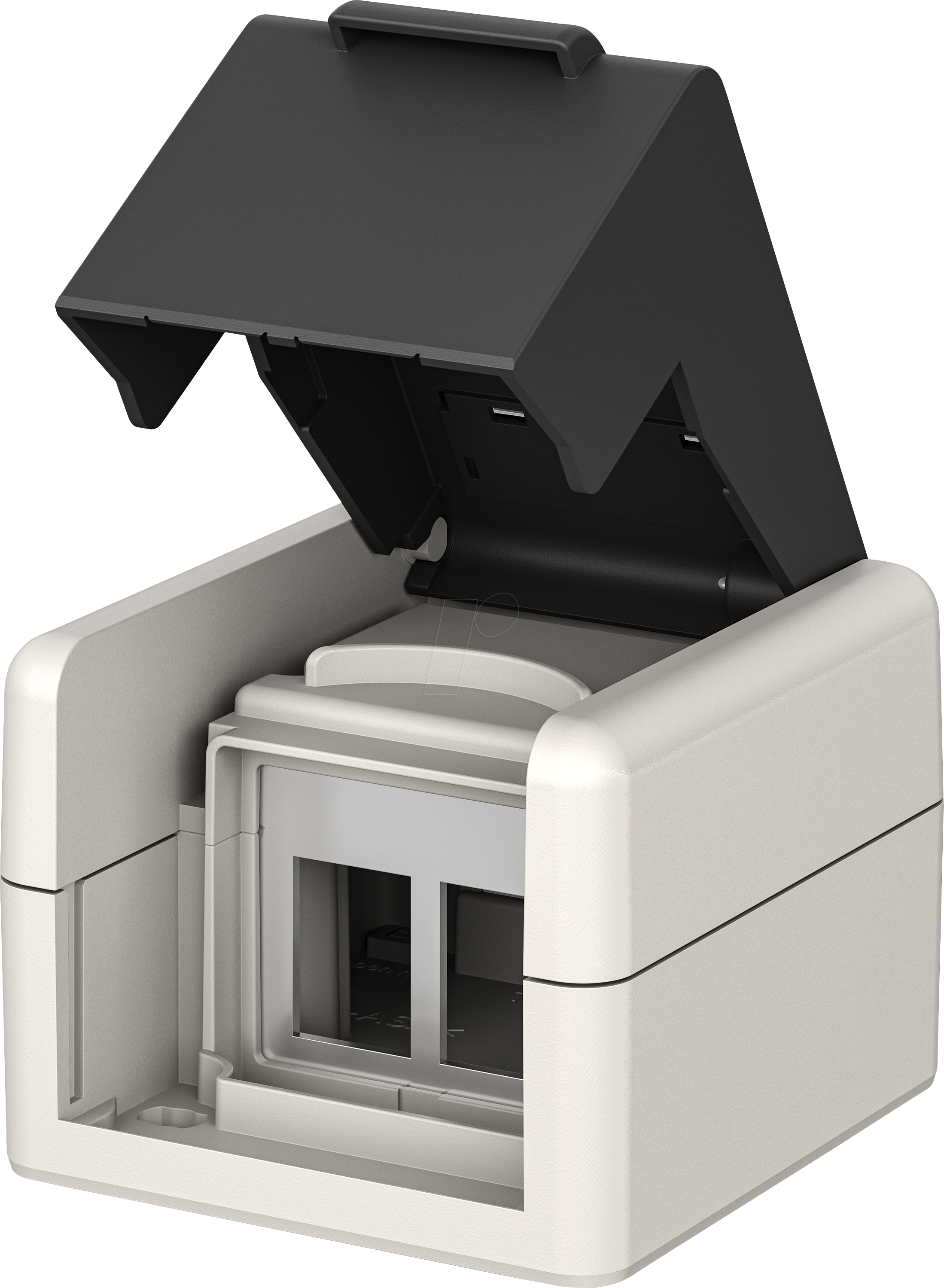 GOOBAY 79169 - Aufputzdose für 2x Keystone Modul, outdoor, unbestückt