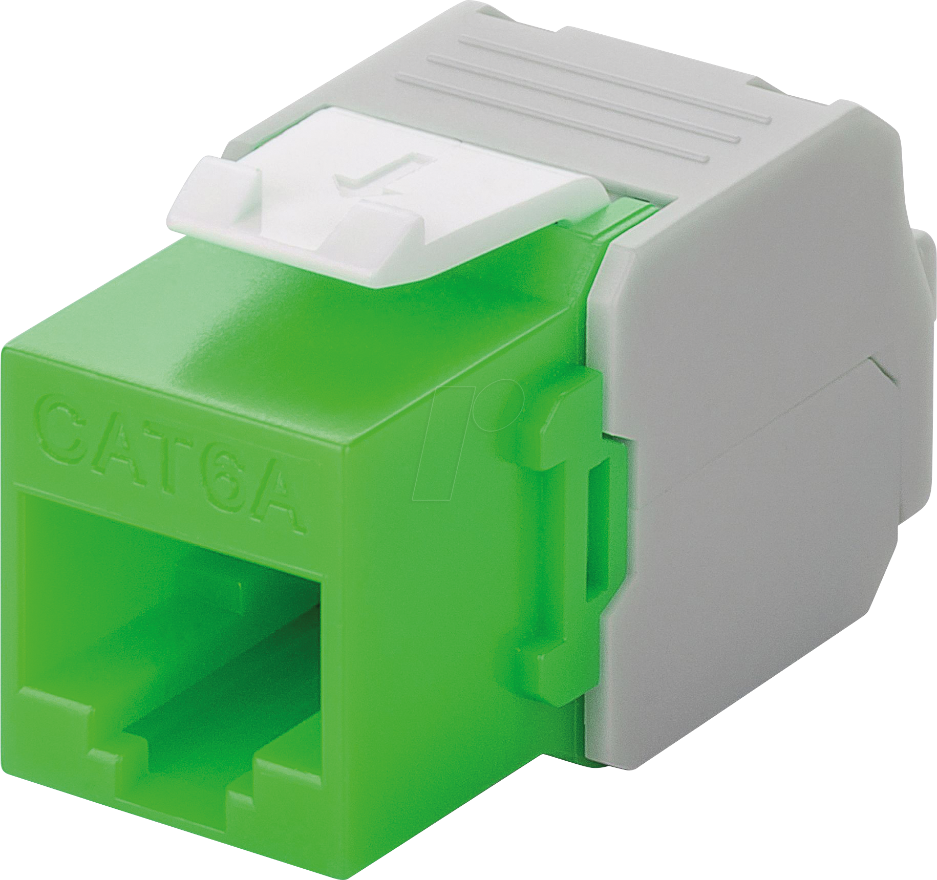 GOOBAY 90687 - Keystone Modul Cat.6a UTP, RJ45 Buchse / LSA, grün