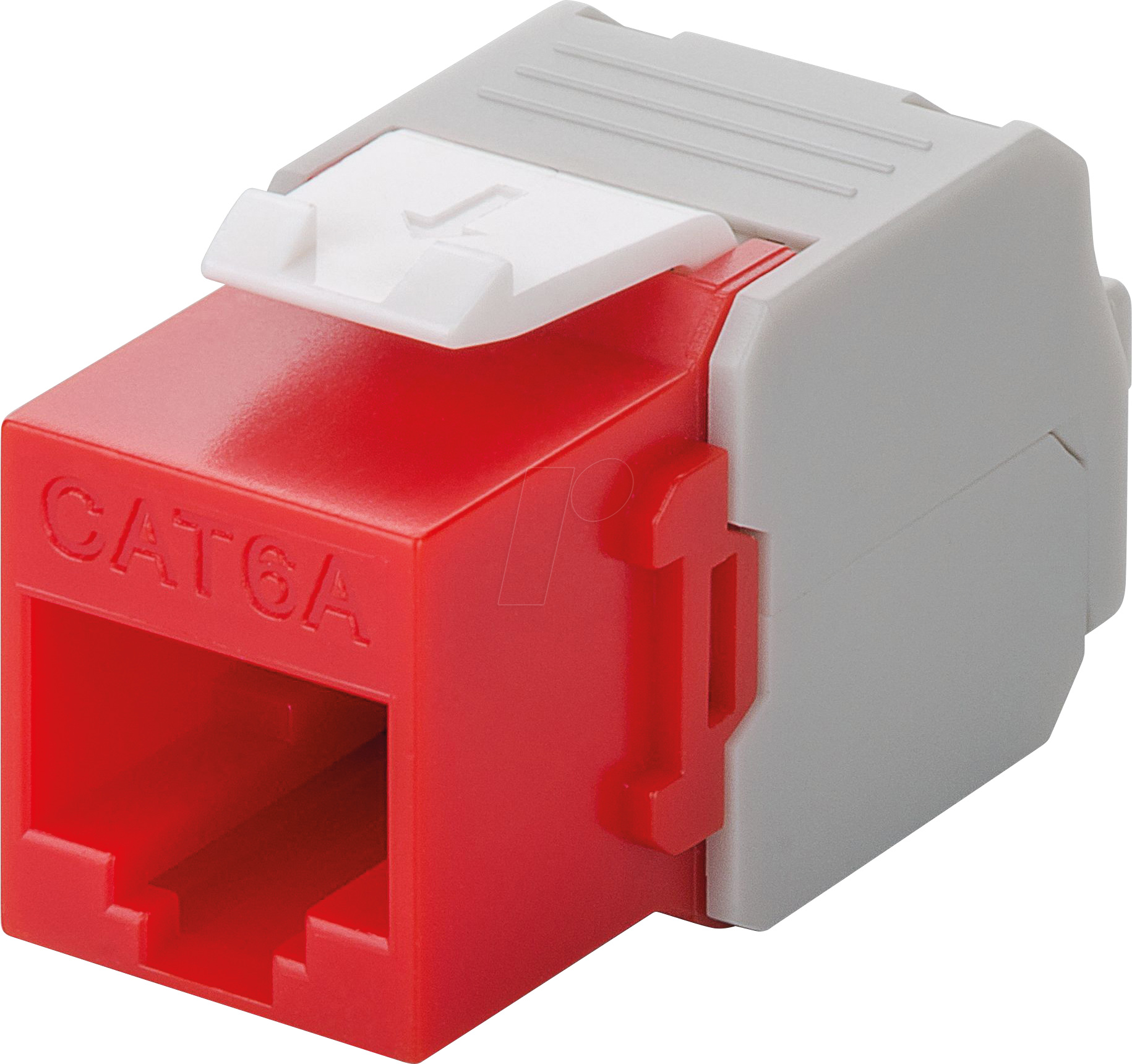 GOOBAY 90689 - Keystone Modul Cat.6a UTP, RJ45 Buchse / LSA, rot