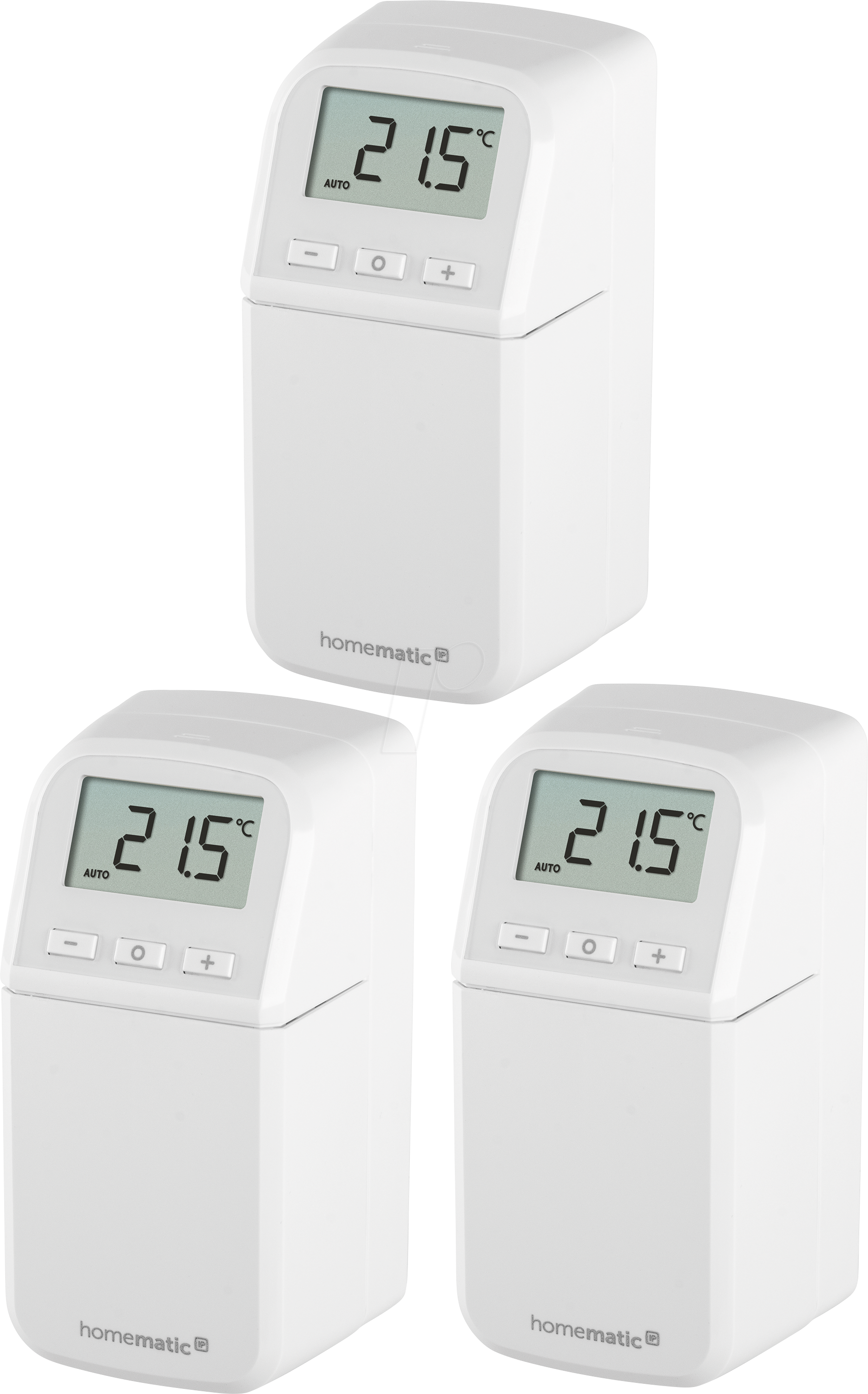 Image of HMIP ETRV-CL-3 - Heizkörperthermostat - kompakt plus, 3 Stück
