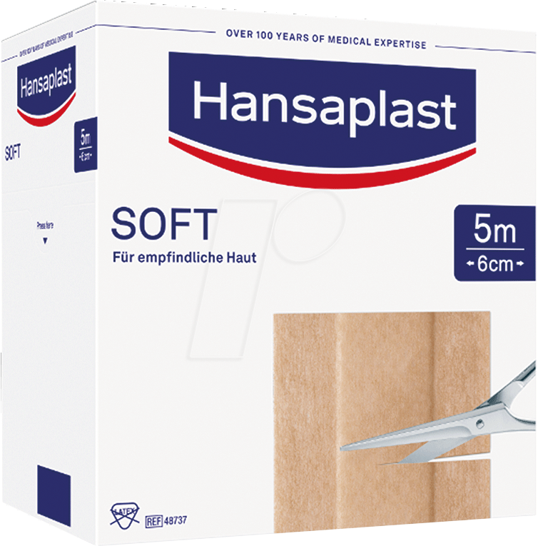 4005800203749 - Hansaplast Heftpflaster SOFT 1009284 6cmx5m 4005800203749 Beiersdorf