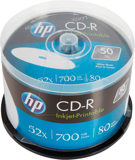 HP CRE00017 - CD-R 700MB/80min 52x, 50-er Cakebox