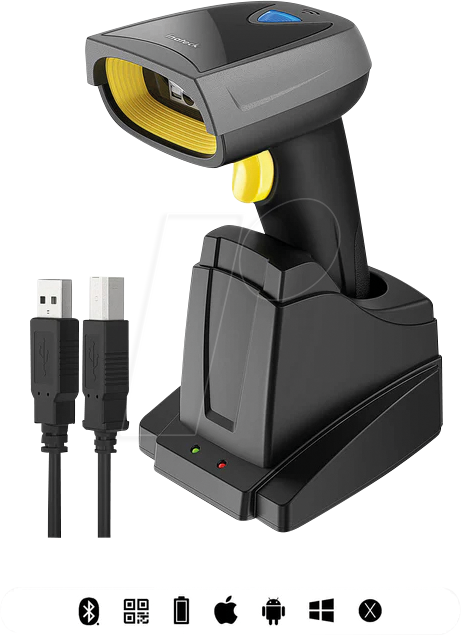 6972085137435 - BCST52SW - Barcodescanner 2D Bluetooth Funk USB schwarz