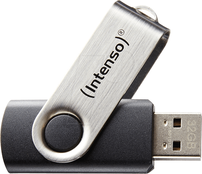 INTENSO BL 8GB - USB-Stick, USB 2.0, 8 GB, Basic Line