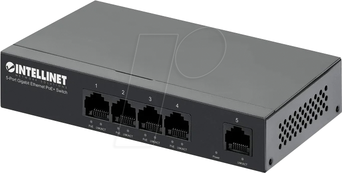 0766623561792 - INT 561792 - Switch 5-Port Gigabit Ethernet PoE+ 0766623561792 - INT 561792 - Switch 5-Port Gigabit Ethernet PoE+
