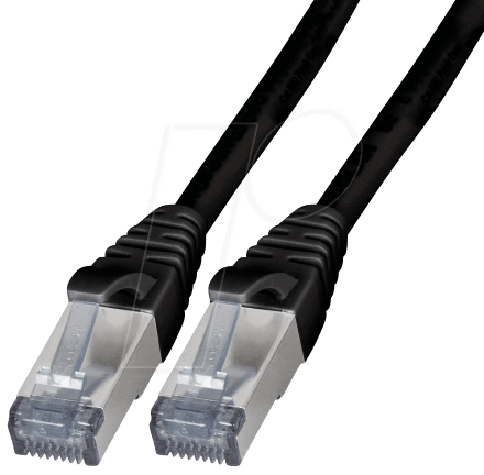 4049759112172 - PK 5538SW75 - 75 m Patchkabel S FTP Cat6A schwarz