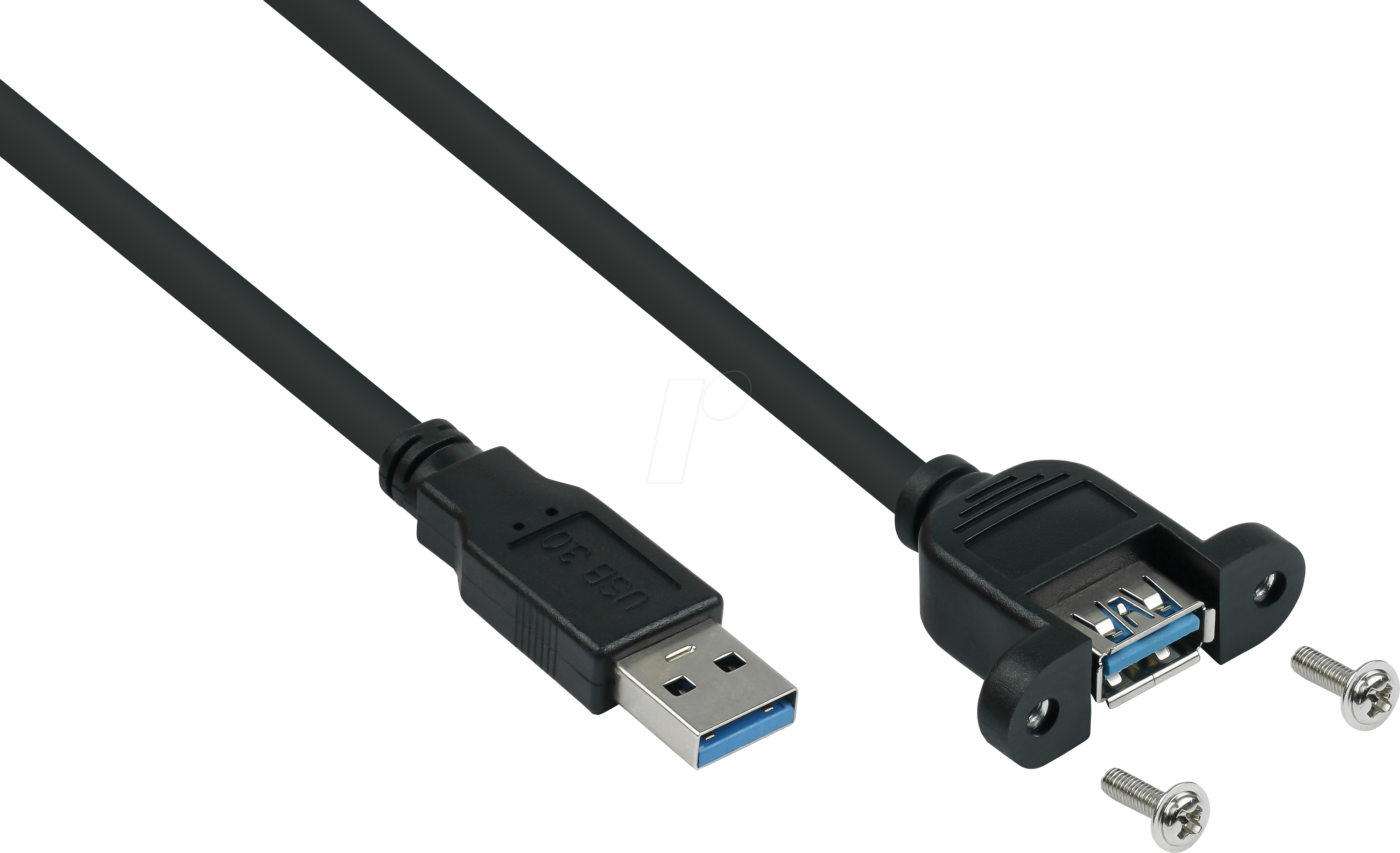 KM UK30PAEA005S: USB 3.0 Kabel, A Stecker auf Buchse, Einbau, 50