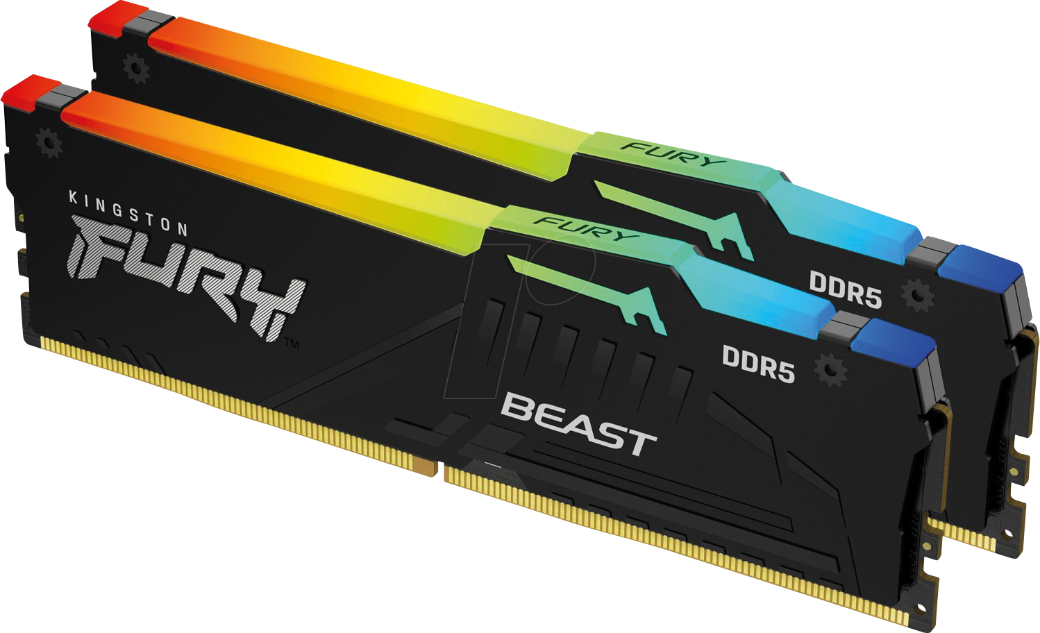 50KI1660-2040FBR - 16 GB DDR5 6000 CL40 Kingston FURY Beast RGB XMP Kit