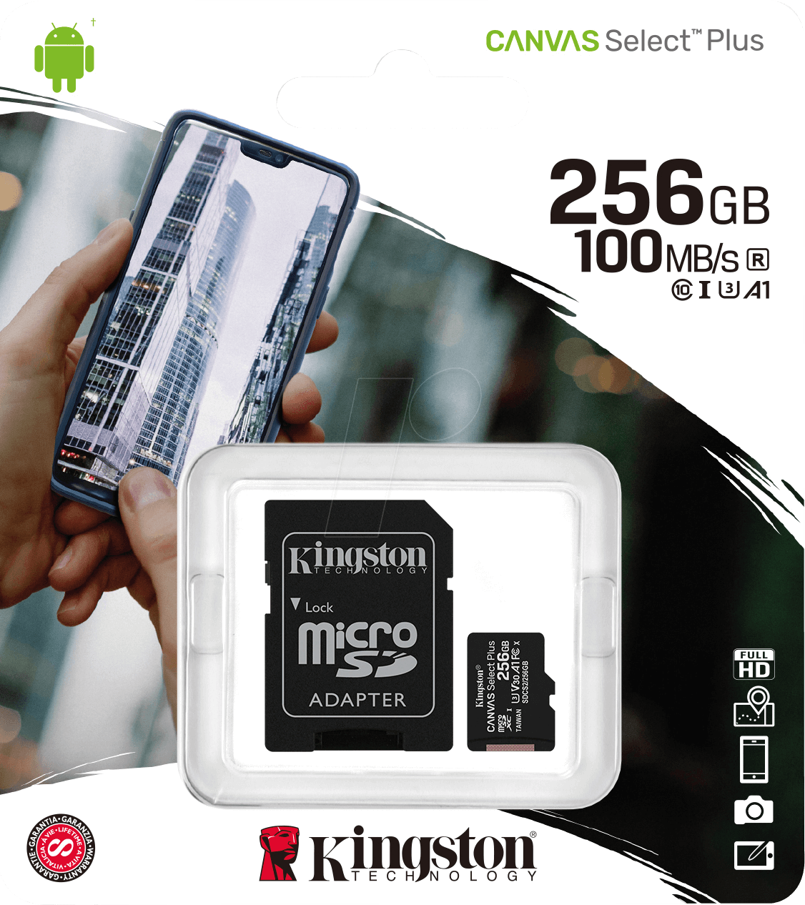 SDCS2 - 256GB: MicroSDXC-Speicherkarte 256GB, Canvas Select Plus bei ...